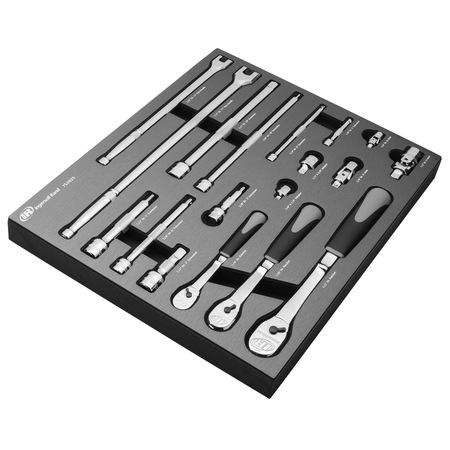 INGERSOLL-RAND 19 Piece Master Ratchet and Socket Accessory Set 752025